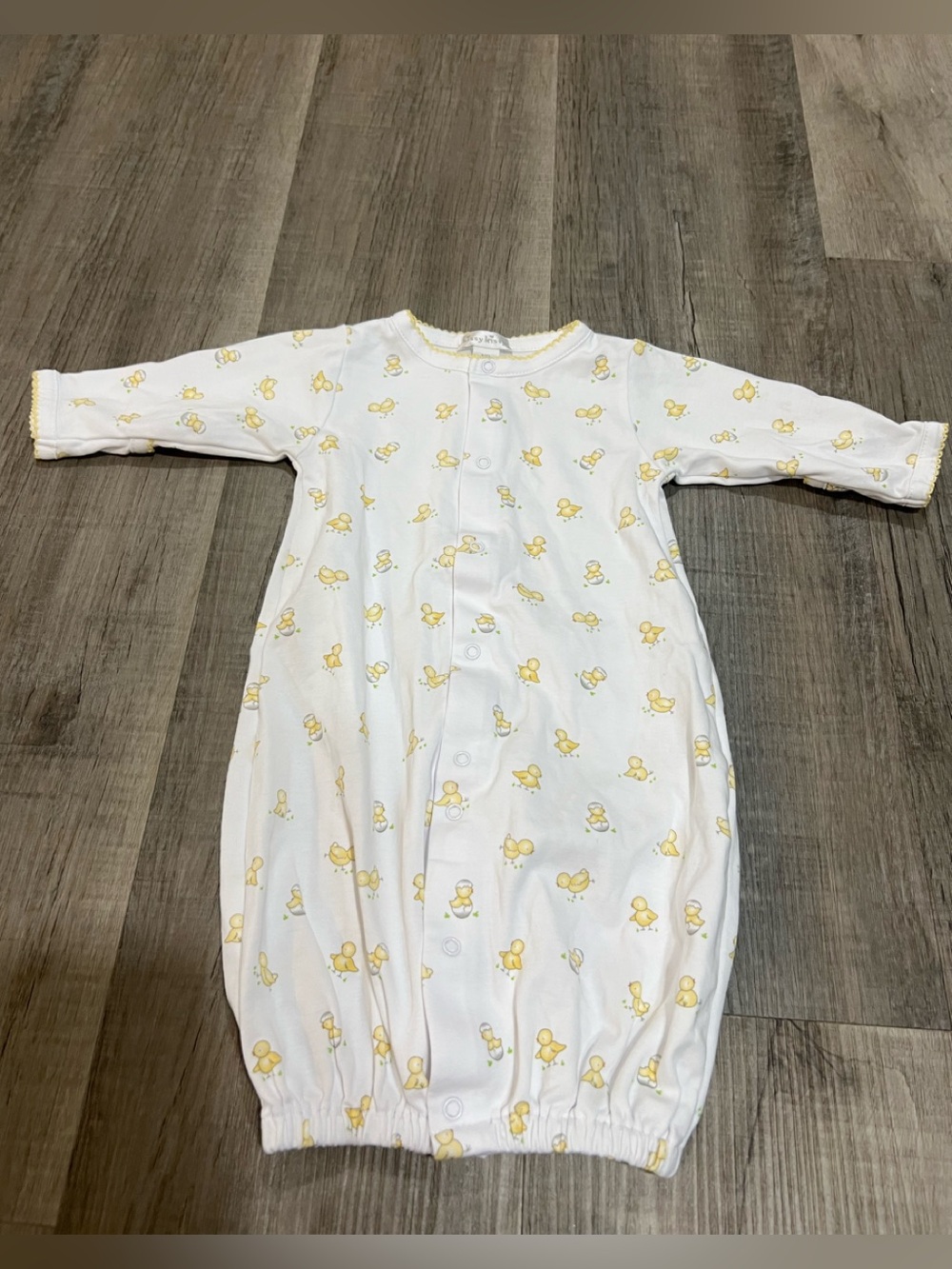 Kissy Kissy Pima cotton converter gown size NB chick print